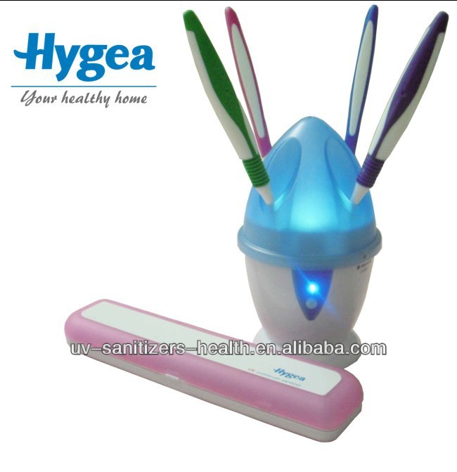 熱い販売の家族2013紫外線歯ブラシ消毒剤hh10sgsによってテストされ4を保持歯ブラシ99.9％細菌emilateduv殺菌装置問屋・仕入れ・卸・卸売り