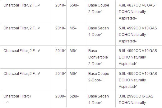 oem 64 31 6 935 823 Cabin Filter for 5series for E60 E61 520 i525 i530 i 523 i545 i old (9).jpg