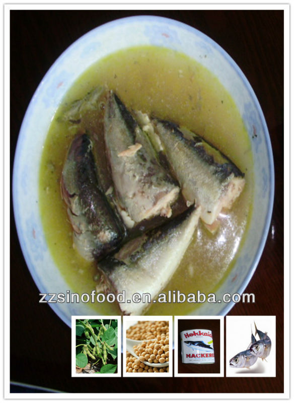 Grade A Canned Mackerel in Vegetable Oil