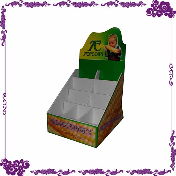 Cardboard Chewing Gum Corrugated Display Stand Paper Chewing Gum Display