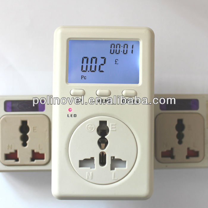 イタリアのスマートsigle相キロワット時測定メーター付き電源ソケット問屋・仕入れ・卸・卸売り