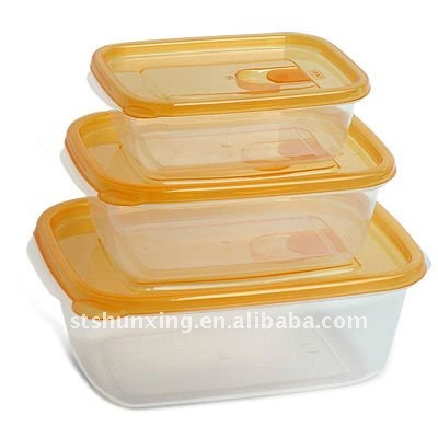 Ppプラスチック製のフードボックス/食品容器( 3セット)問屋・仕入れ・卸・卸売り
