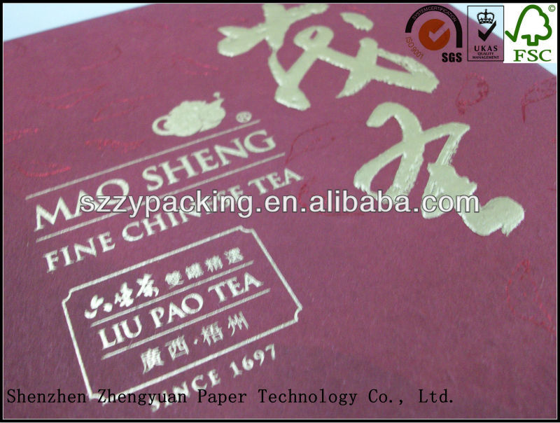 2 tins packed paper tea box with base tray