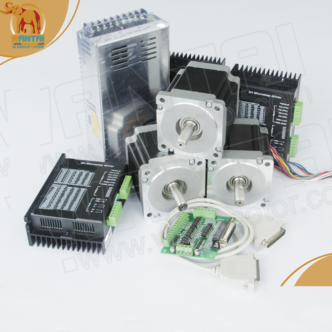 Wantai 3Axis Stepper Motor Nema23 4.2A 425oz-in Single Shaft 4lead CNC EU Free
