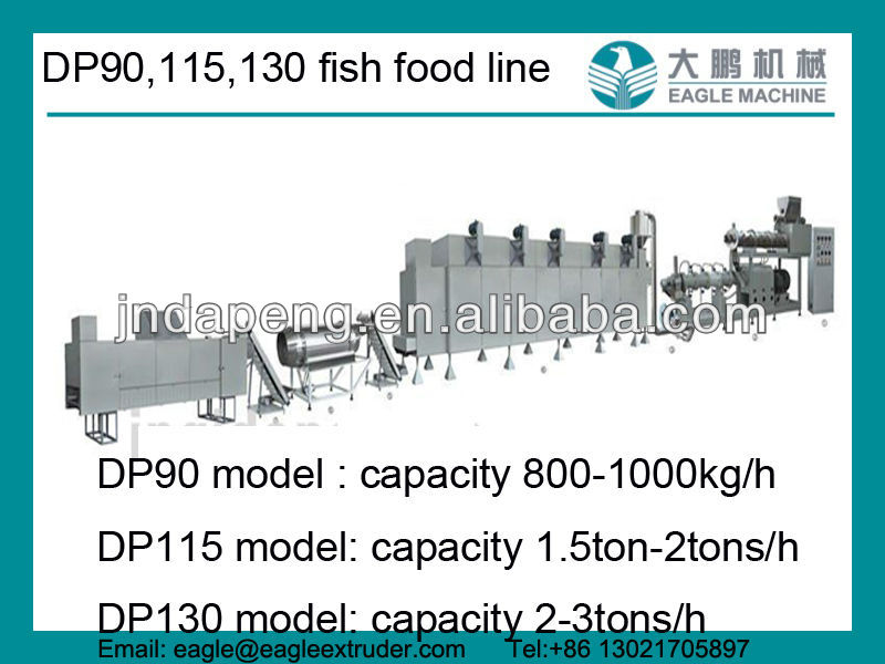 Floating fish feed pellet extruder machine