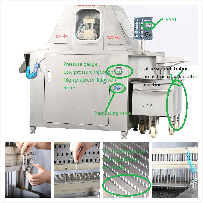 84 Needles brine injector machine