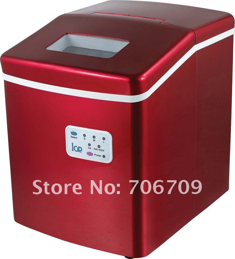 Free Shipping ! Wholesale  MZB-12A 26lb Portable Automatic Ice Cube Maker Machine Family Ice Maker Machine