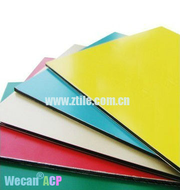 Wecan B1 class fireproof ACP/sandwich composite panel, ZTL-1124 Saffron Yellow