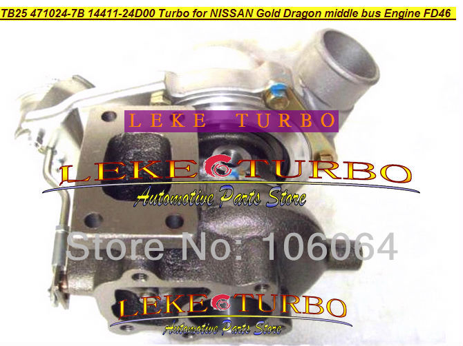 FD46 471024-7B 14411-24D00 Turbo for NISSAN HINO Gold Dragon middle bus Turbocharger (2)