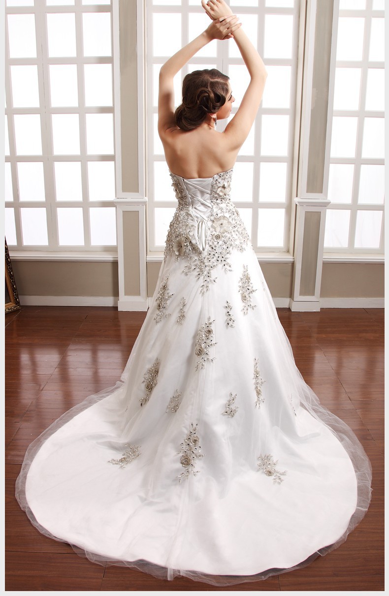 diamond wedding dress