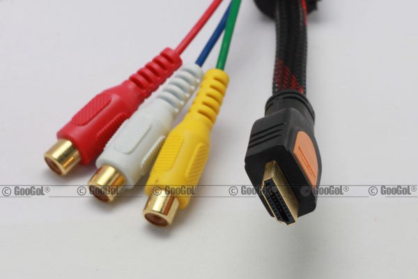 Finding longer female RCA to HDMI or to VGA cables : cableadvice