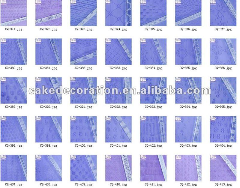 Acryl Textured rolling pin cake decorations