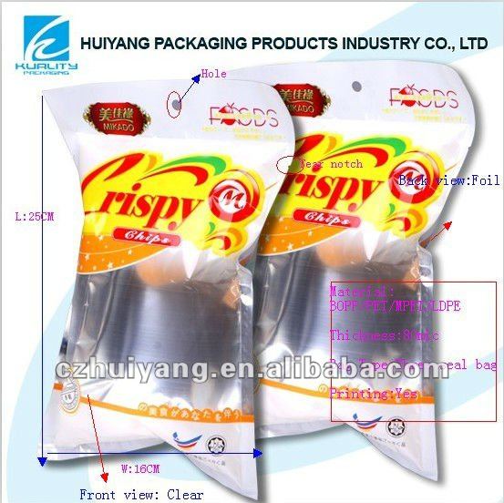 whole foods eco stand up plastic bag for marshmallow,China HYeco