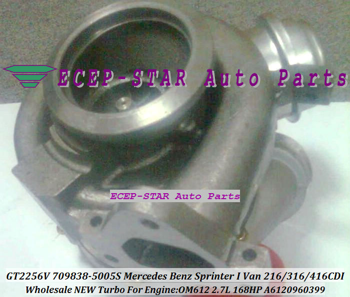 GT2256V 709838-5005S 709838-0005 A6120960399 Mercedes Benz Sprinter I Van 216CDI 316CDI 416CDI OM612 2.7L turboCharger (6)