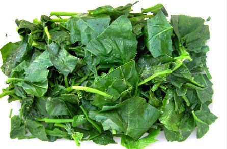 Frozen chopped spinach from China