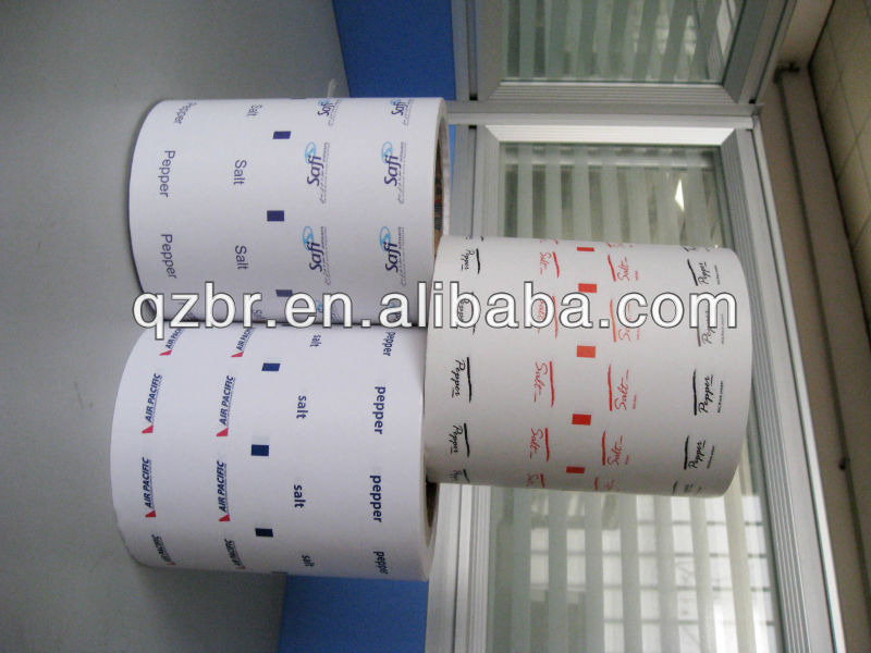 Printed and laminated paper/PE paper for sugar,salt,black pepper packaging
