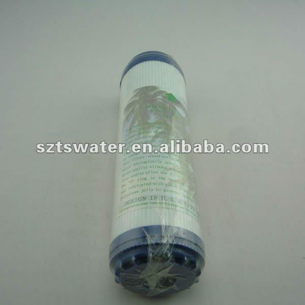 11" Coconut shell GAC filter cartridge for RO water purifier