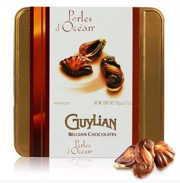 chocolate bean round shaped tin box