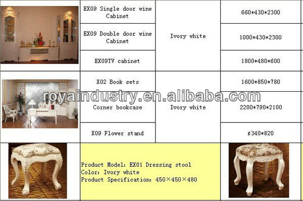 ヨーロピアンスタイルの固体木彫りex20クラシックホテルの寝室の家具仕入れ・メーカー・工場