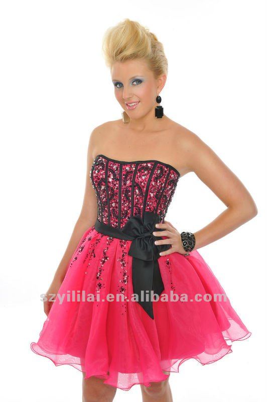 two color short puffy cocktail dress two color short puffy cocktail dress