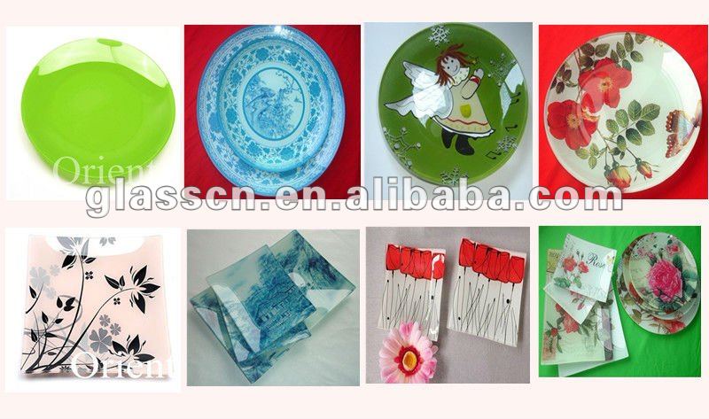 clear glass dinner plates