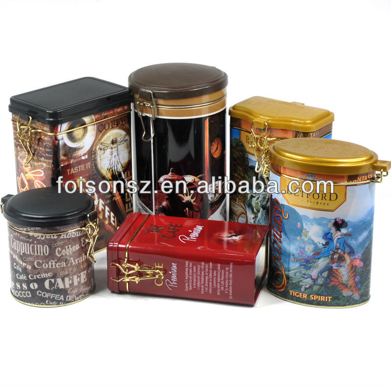 red wine tin can/ round tin box / vintage wine tin canister