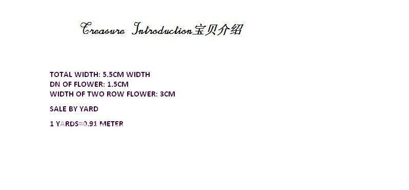 Free shipping DIY 3D double row flower lace tape & Ribbon tape