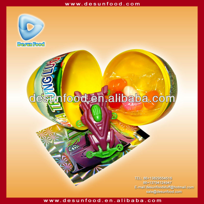 Big Suprise Egg Toy candy toy (Jelly bean+3D Tattoo sticker+Car or Plane toy)