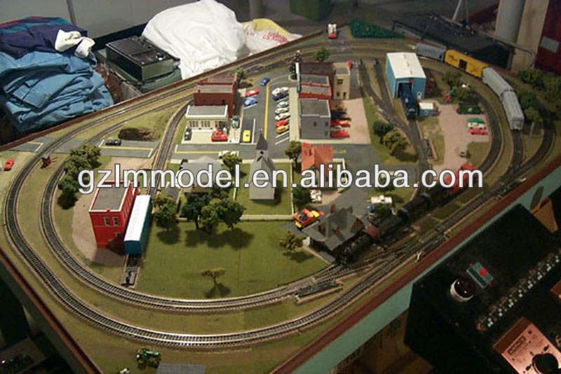  model for train railroad layout /railway layout scale model making