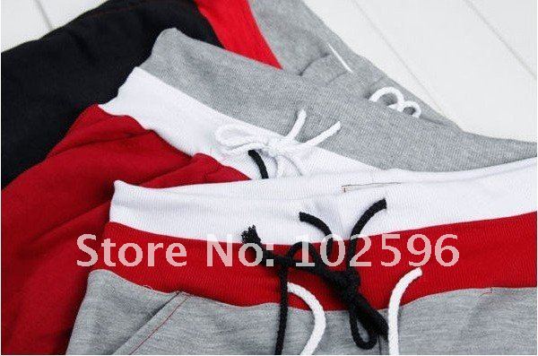 Free shipping,25% OFF,New Fashion Men's Casual Banding Sport Pants,black/gray/wine red,Wholesale/retail