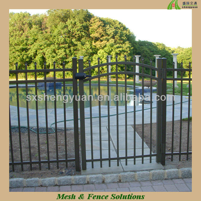 welded steel mesh picket fence panel gate direct