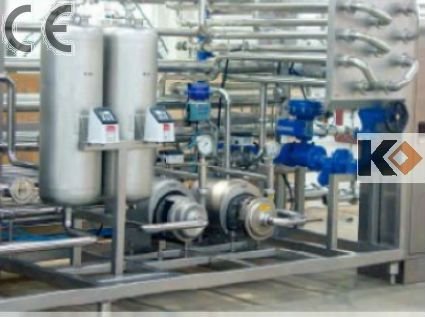 Pipe type UHT sterilizer for juice/ milk/ juice with pulp/pudding/jam