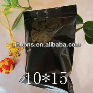 Eco-friendly Material Zipper Top Aluminum Foil Tea bag Unbleached