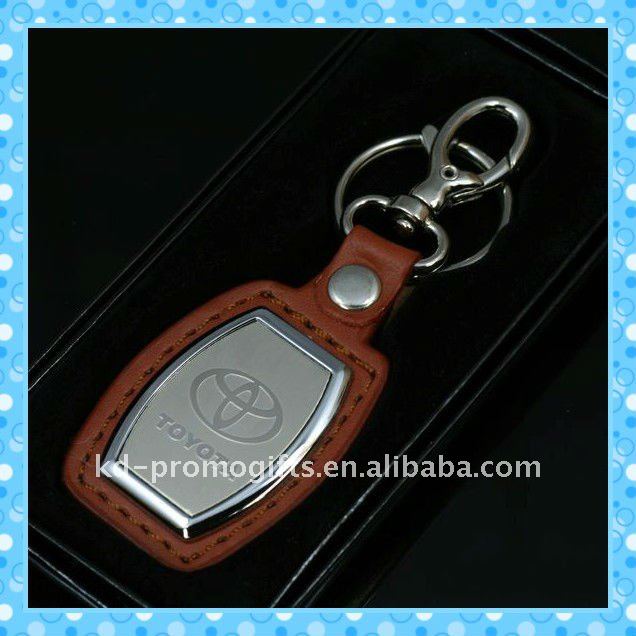 DKLK0204方法設計革および金属のkeychain仕入れ・メーカー・工場