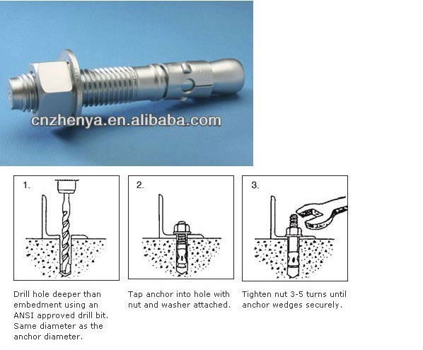 中国工場ステンレスコンクリートウェッジアンカー仕入れ・メーカー・工場