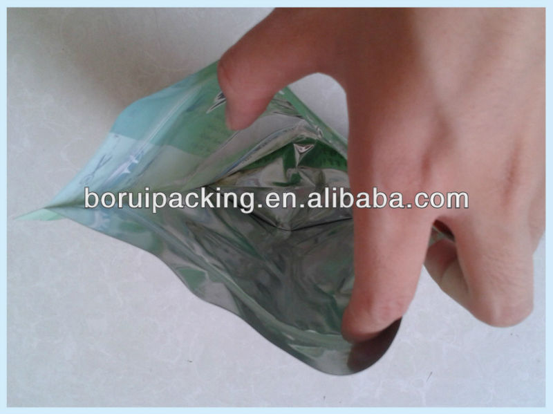 Matt finish stand up zip lock tea packaging plastic bag,