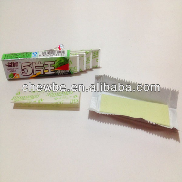 watermelon halal 5 stick chewing gum,China Yineng chewing gum price