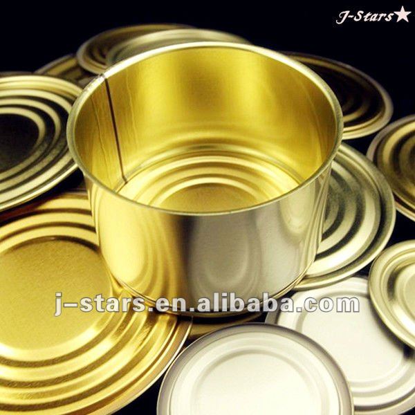 Printed Tinplate Round Empty Mushroom Can