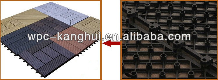 Good quality CAML WPC DIY decking tile