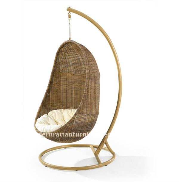 Aluminum Outdoor Hanging Rattan Chair