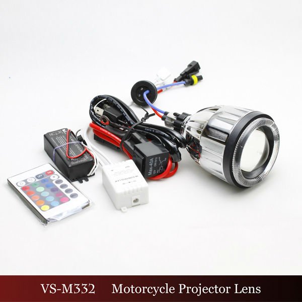 2.5inch 7 Colors Bixenon Projector Lens Lights For Motorcycle Hid