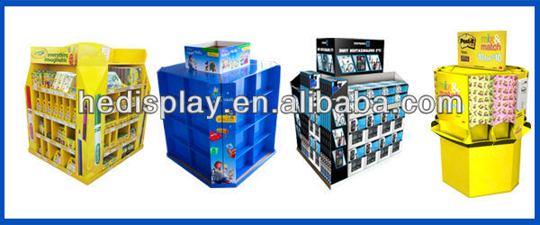 Chuddy floor display cardboard carton stand for chewing gum