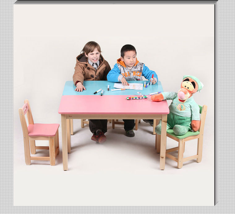 頑丈な子供のための木製の椅子と机、 赤ちゃん、 託児所の家具子供仕入れ・メーカー・工場