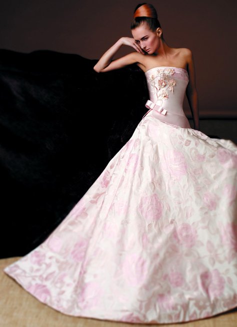 occidental style latest colorful wedding dress selected fabric MOQ 1pcs