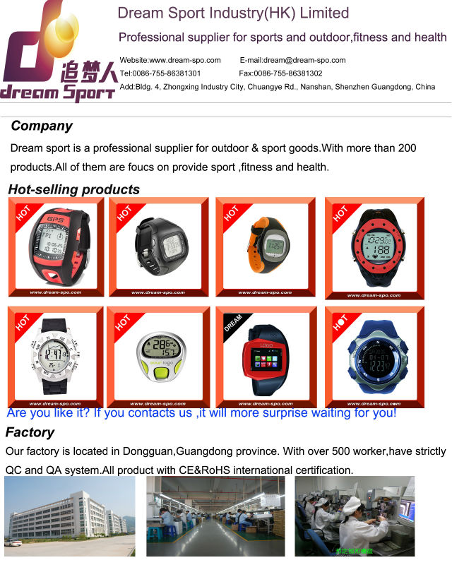 プロのアウトドアスポーツの腕時計高度計2013/da-108気圧計仕入れ・メーカー・工場