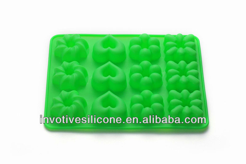 2013 New design Sedex audit factory heart shaped silicone chocolate mould