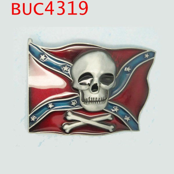 頭蓋骨付きbuc4319rebelフラグベルトバックル仕入れ・メーカー・工場