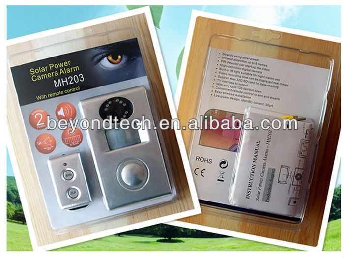 Wifi Baby Monitor Solar Camera Alarm With Video Record and Solar Panel