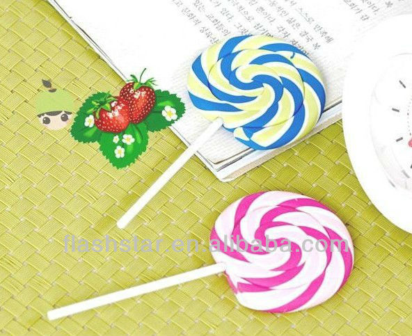2013 new design Lollipop Shaped Eraser for Kids&Promotion
