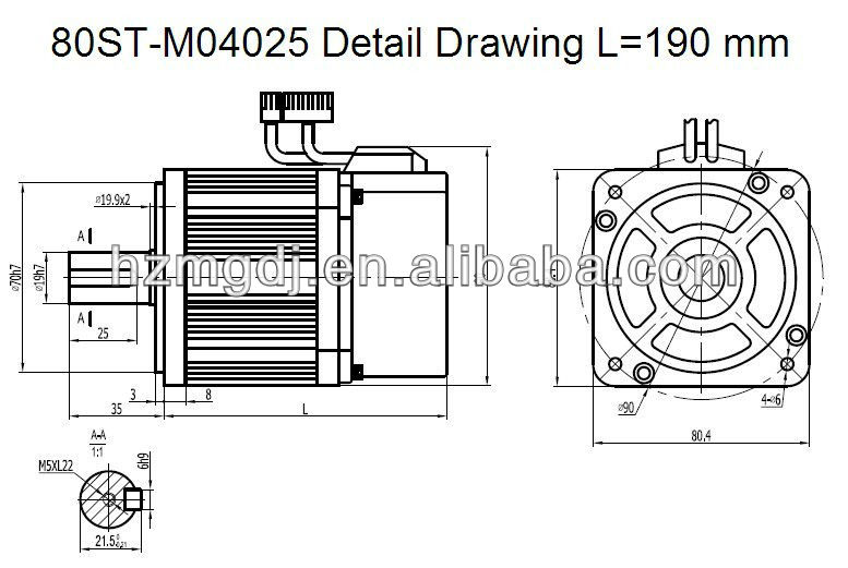 80ST-M04025 Detail Drawing